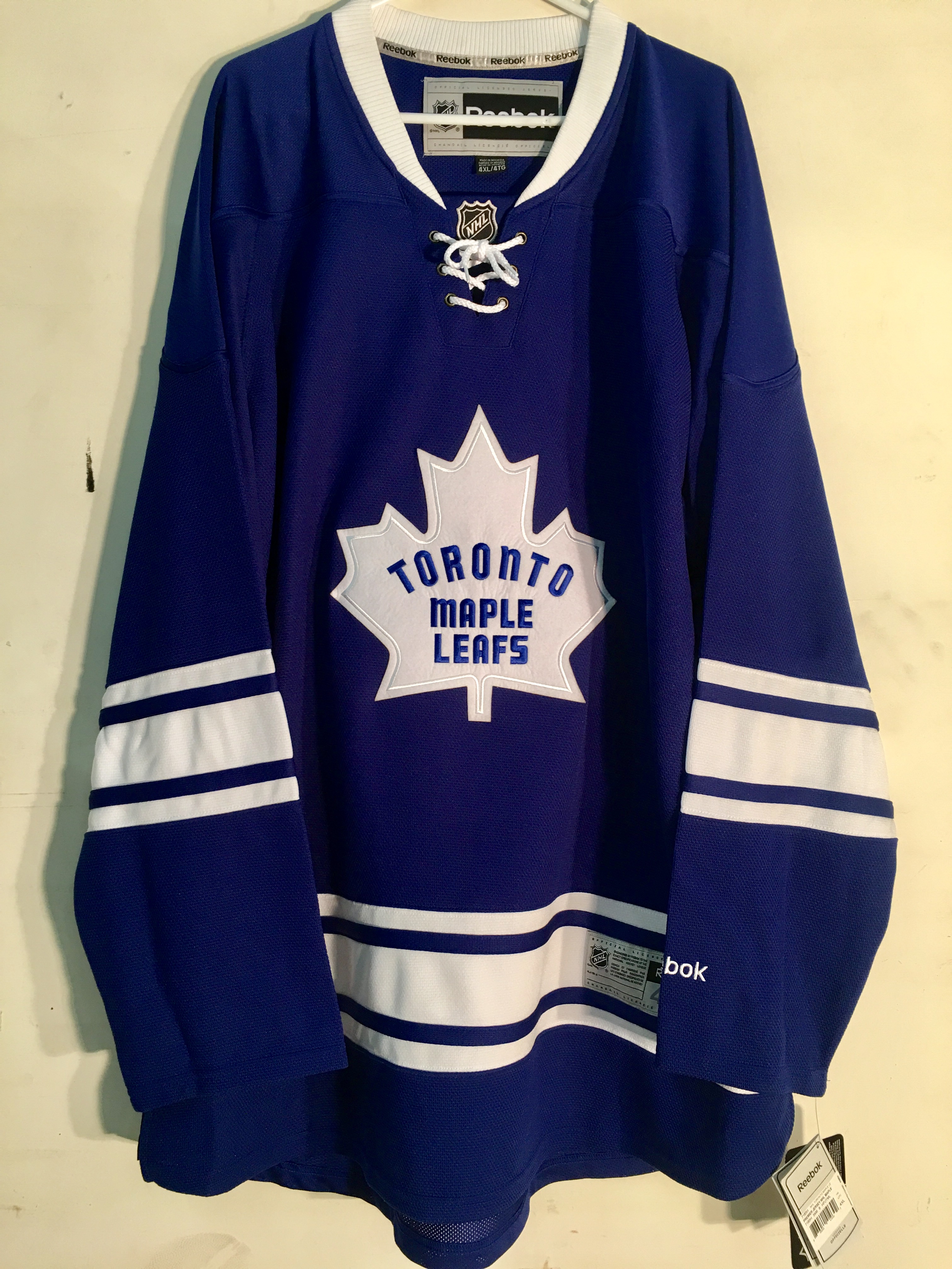 Reebok Premier NHL Jersey Toronto Maple Leafs Team Blue Throwback sz 2XL - 第 1/1 張圖片