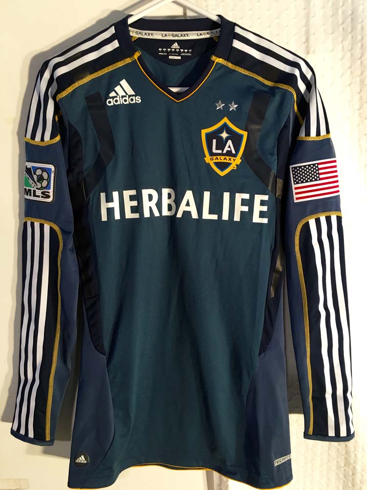 Adidas Authentic MLS Jersey Los Angeles Galaxy Team Navy sz 4 - Picture 1 of 1