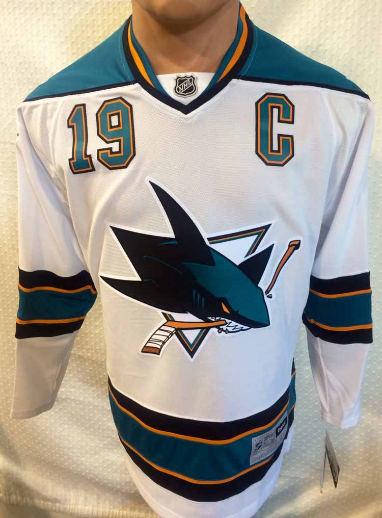 Reebok Premier NHL Jersey San Jose Sharks Joe Thornton White sz 2X   eBay