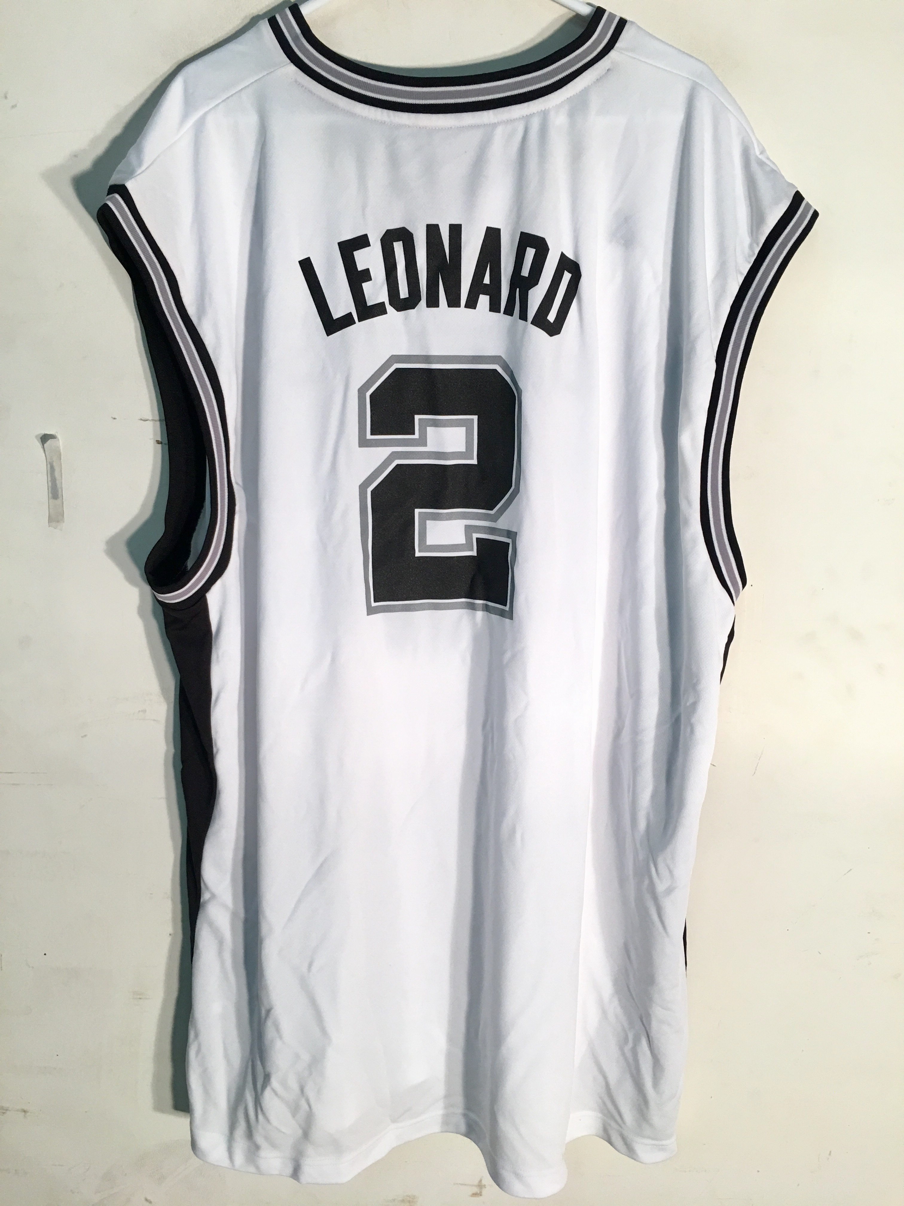 Adidas NBA Jersey San Antonio Spurs Kawhi Leonard White sz ...