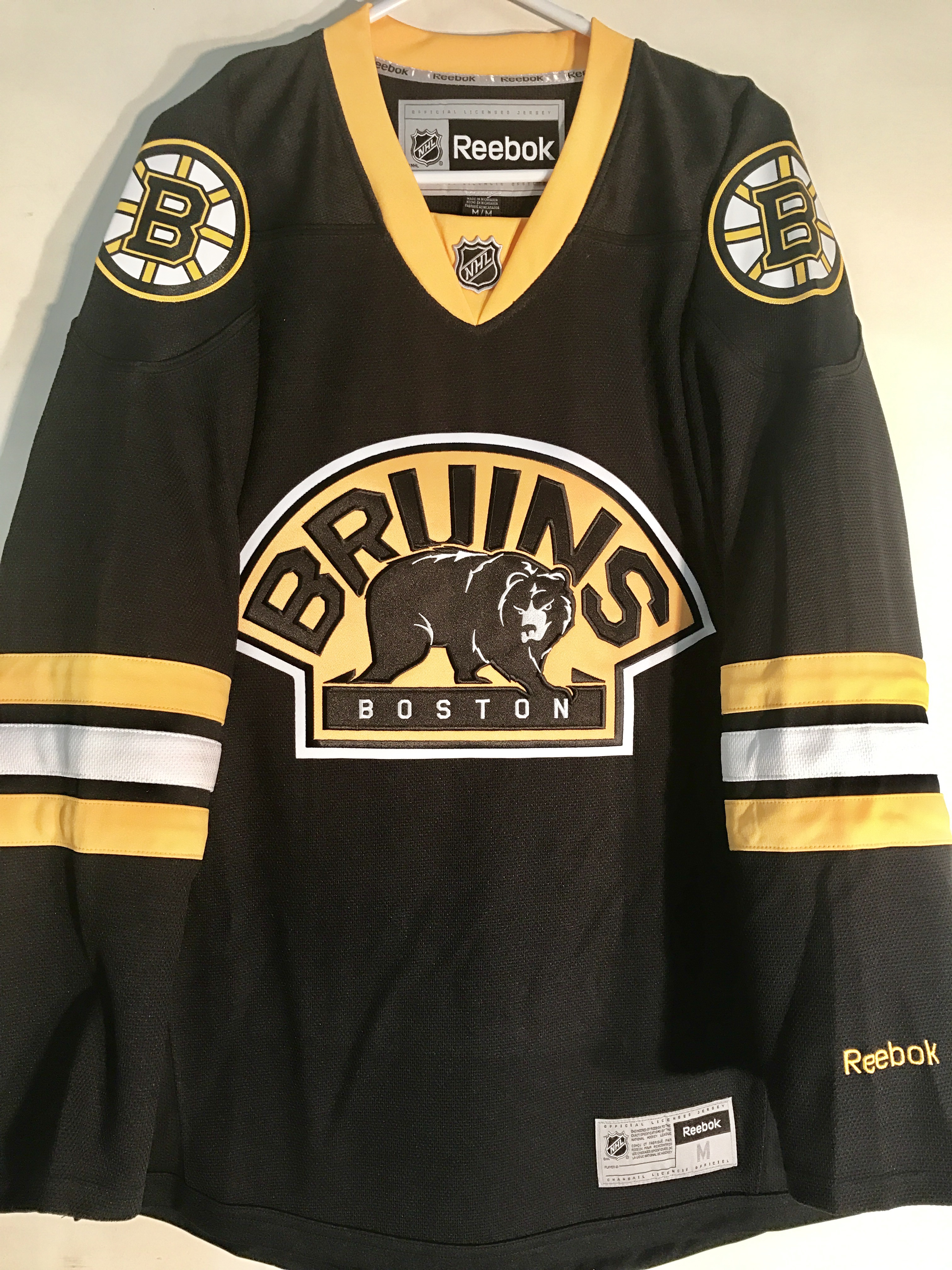 Reebok Premier NHL Jersey Boston Bruins Team Black Alt sz M eBay