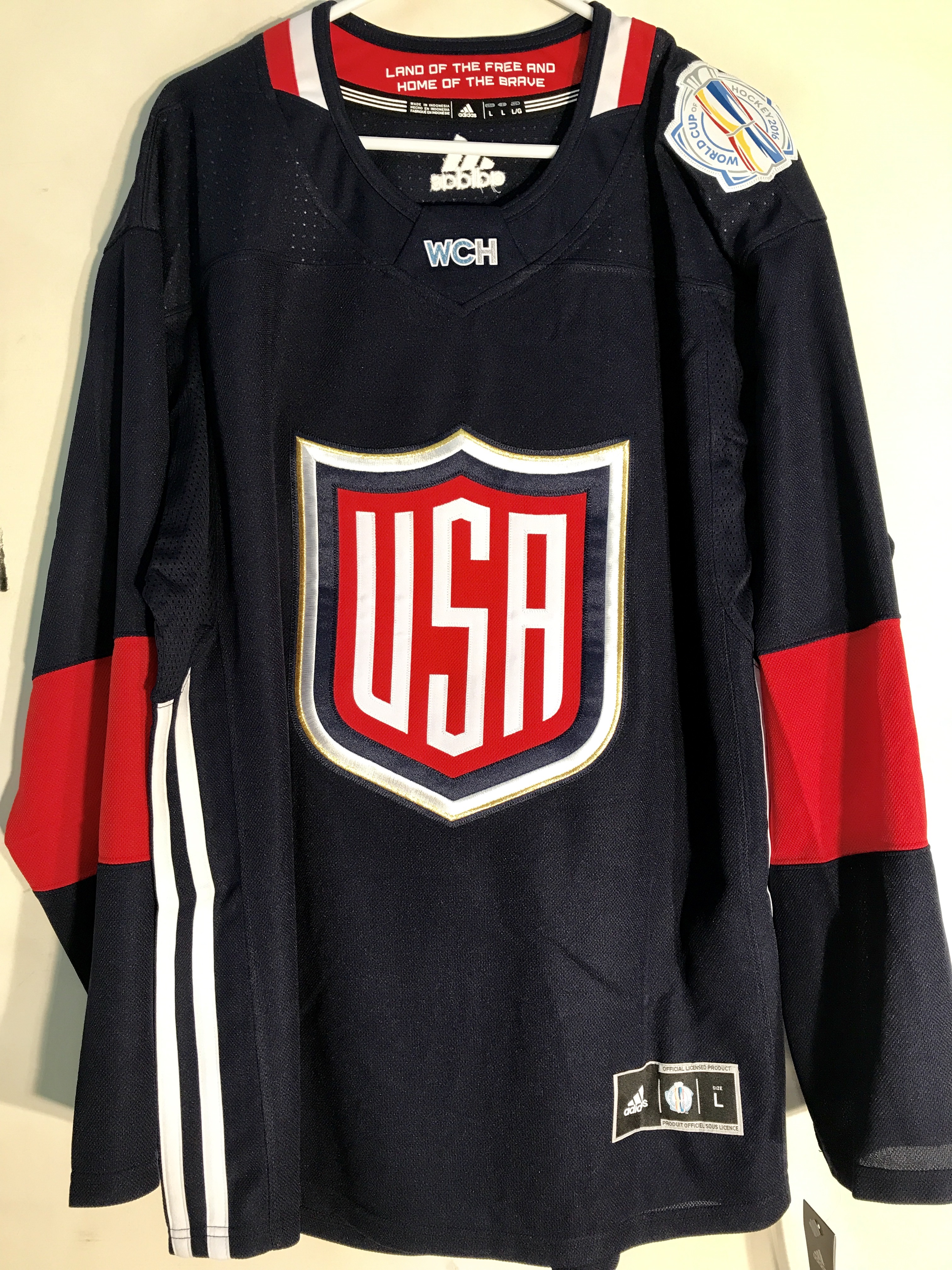 Hockey Team USA Navy sz L 