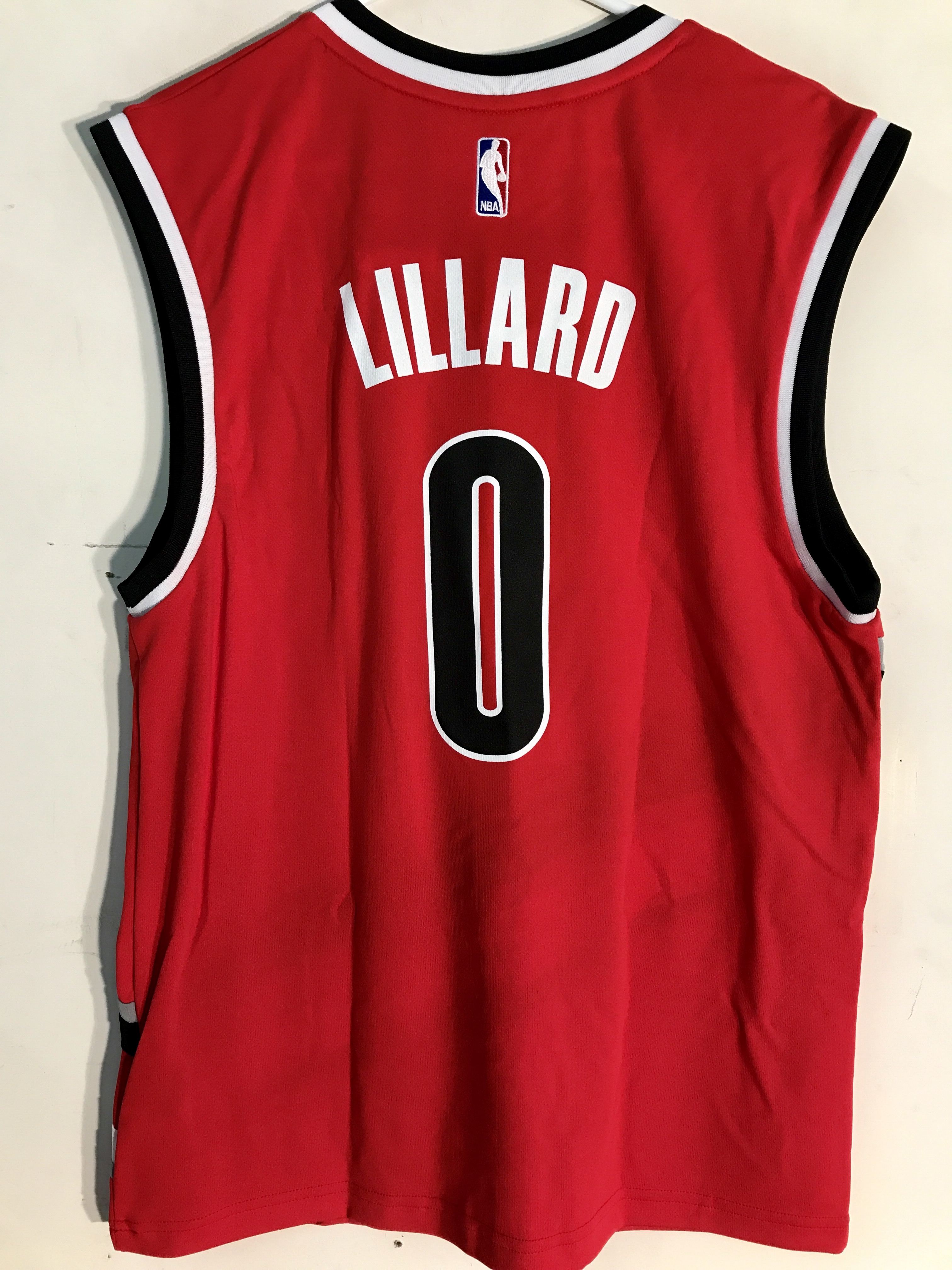 Adidas NBA Jersey Portland Trailblazers Damian Lillard Red Alt sz S | eBay