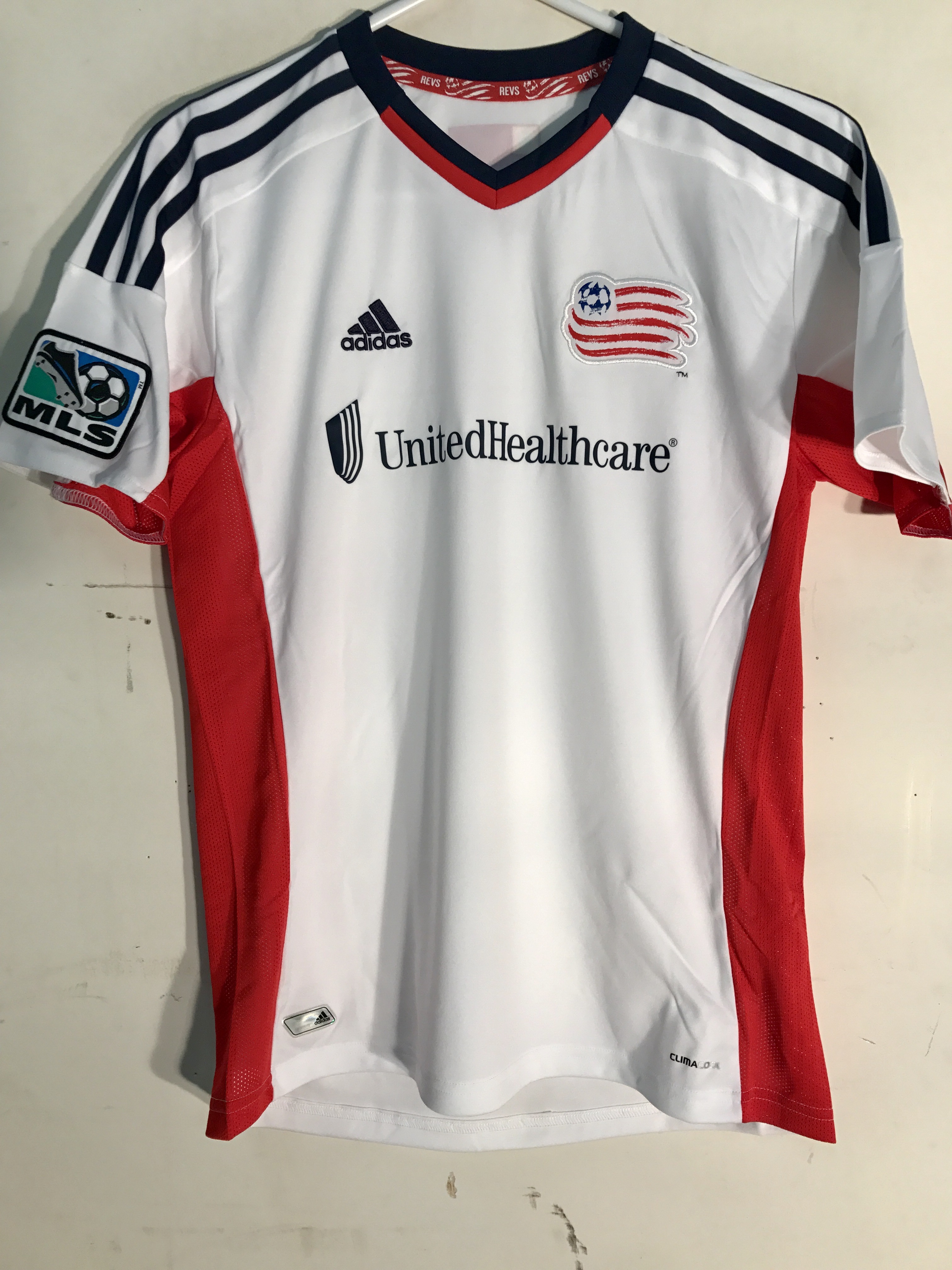 Adidas Youth MLS Jersey New England Revolution White sz XL eBay