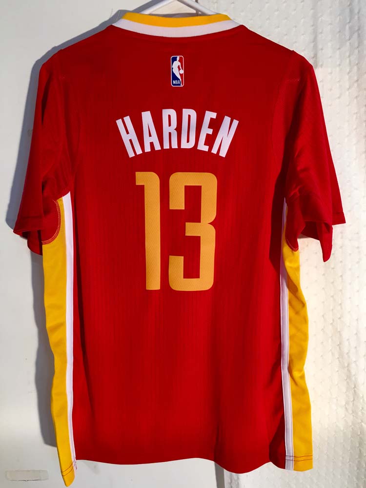 harden red jersey