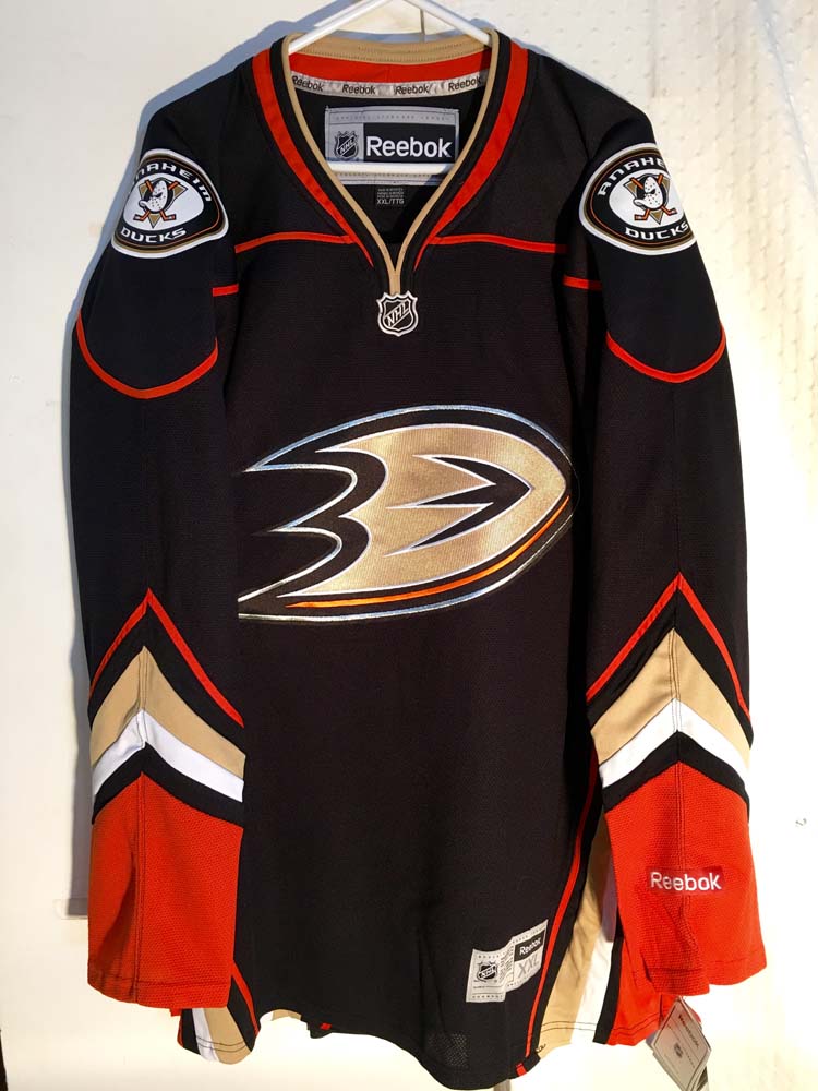 Reebok Premier NHL Jersey Anaheim Ducks Team Black sz XL | eBay