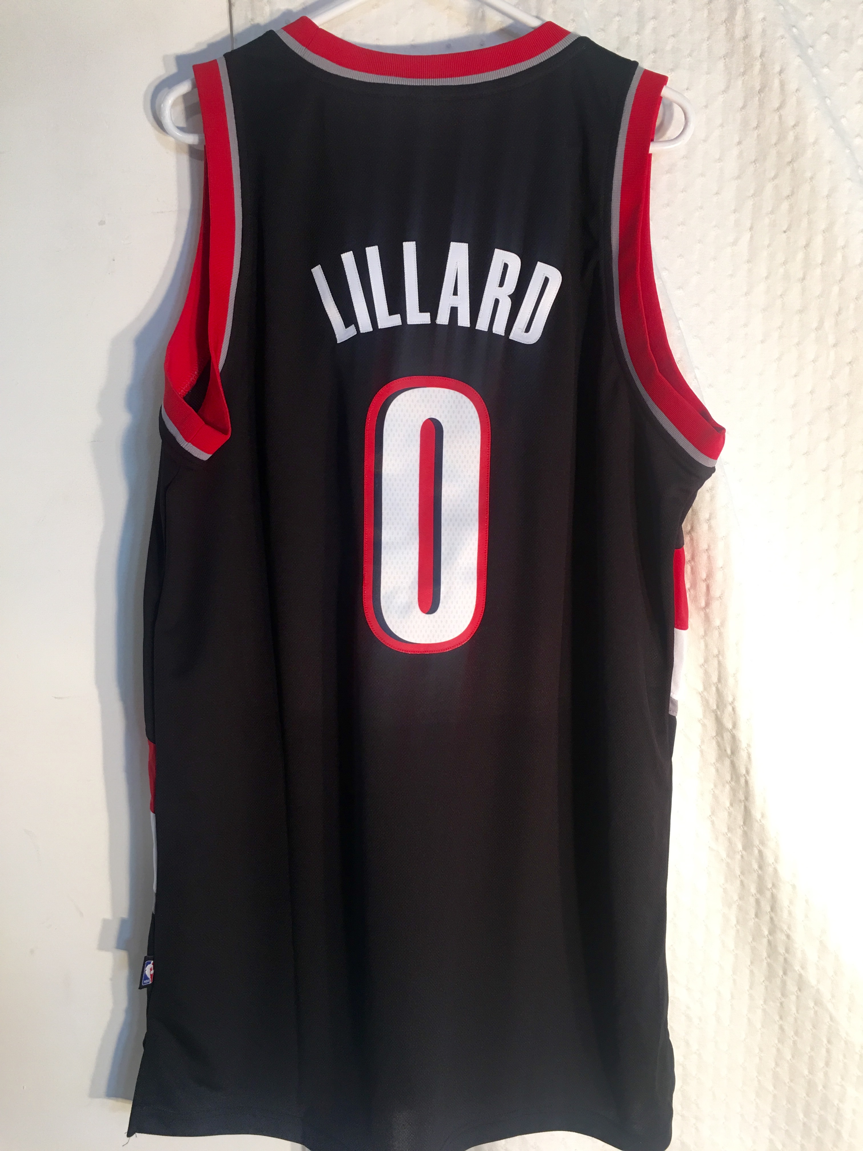 Adidas Swingman NBA Jersey Portland Trailblazers Damian Lillard Black ...