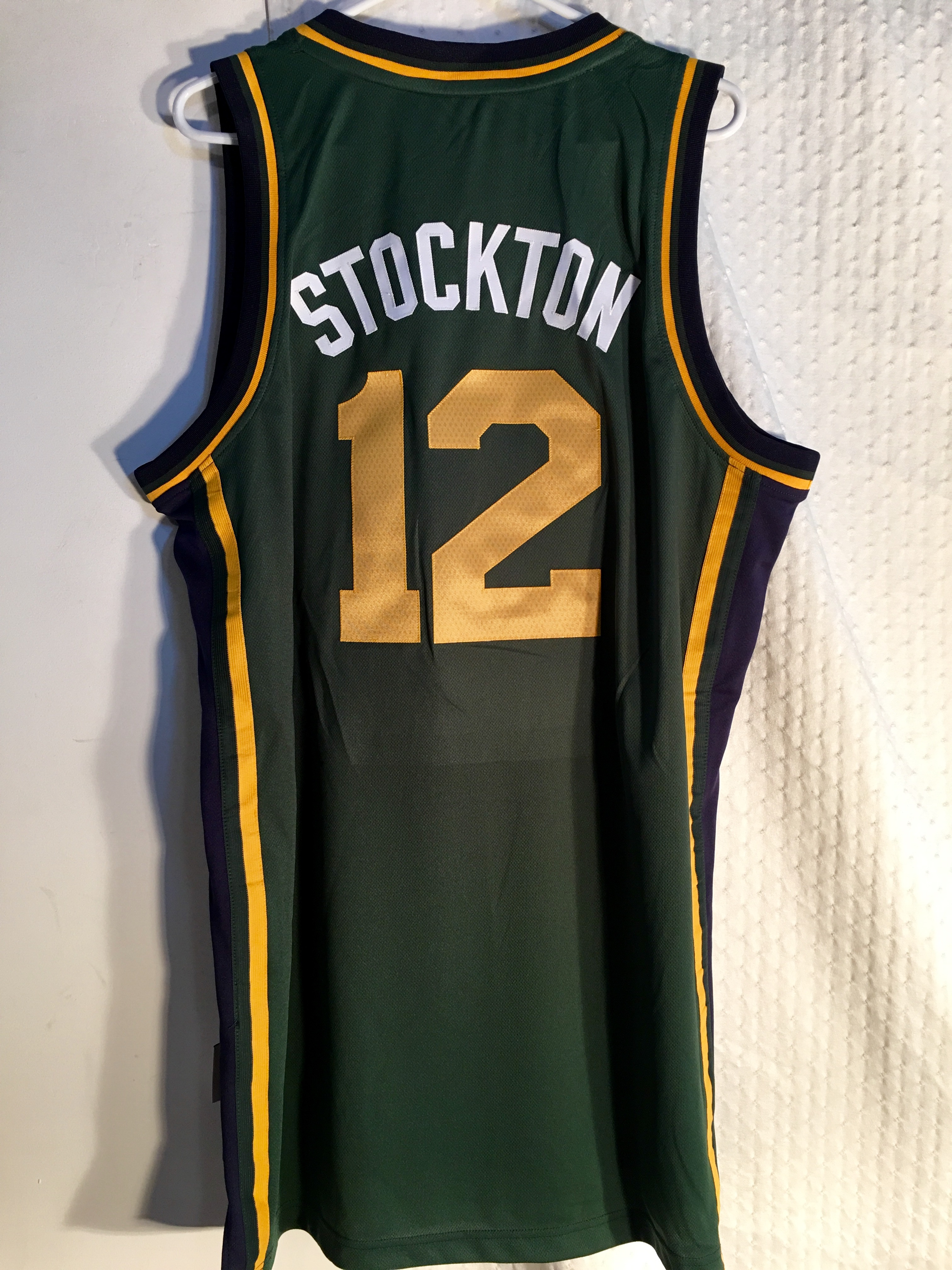 Utah Jazz John Stockton Green Alt sz 2X 