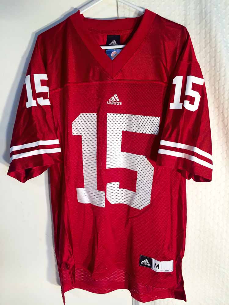 Adidas NCAA Jersey Wisconsin Badgers #15 Red sz XL | eBay