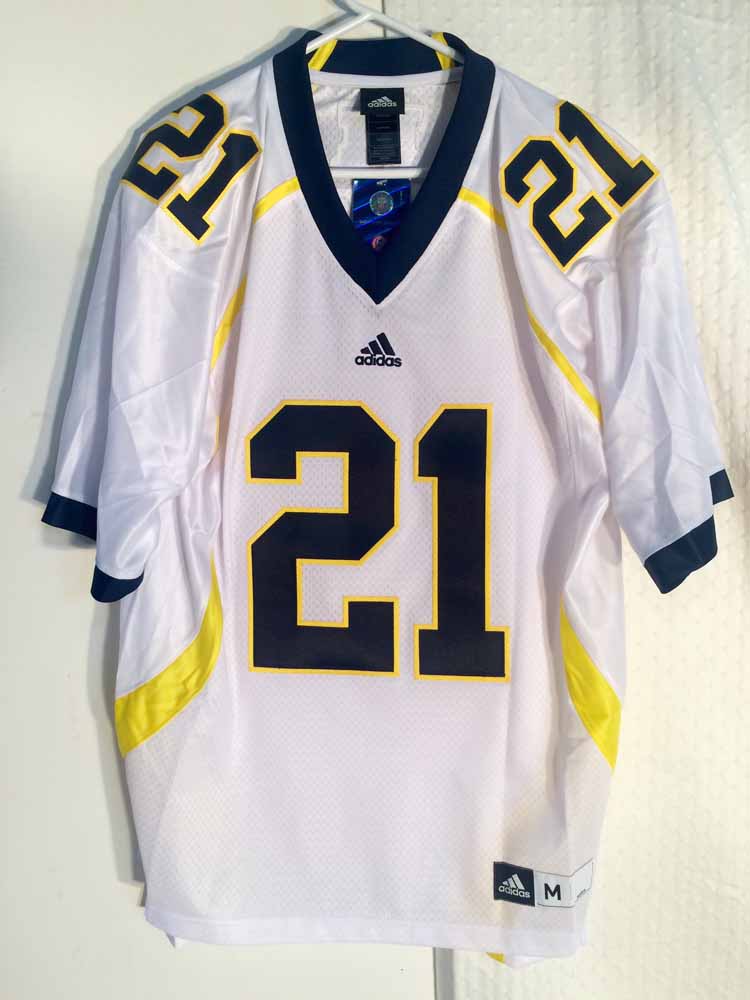 Adidas Premier NCAA Jersey Michigan Wolverines Desmond Howard White sz ...